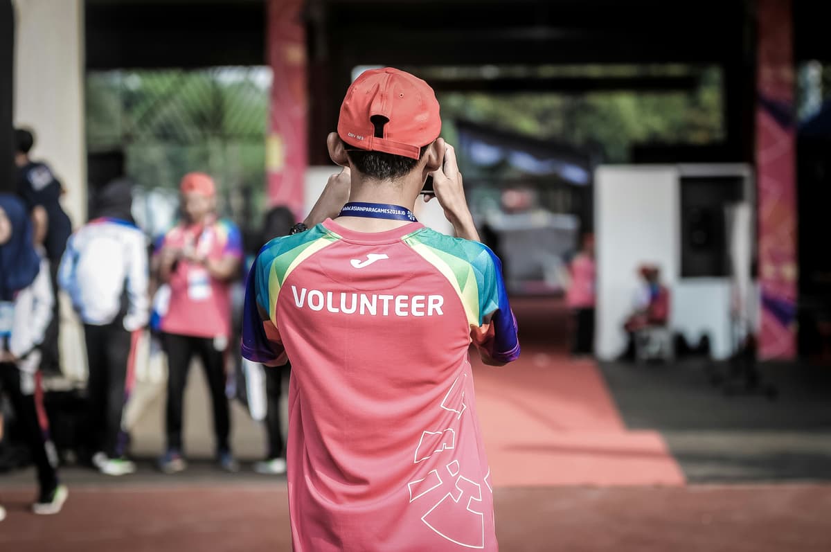 Hero background showing community service